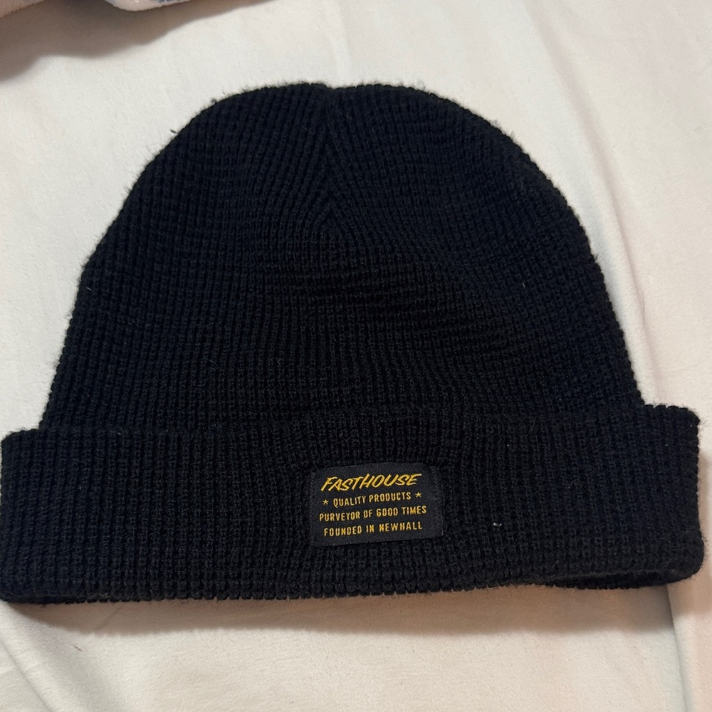 Fasthouse Black Knit Beanie